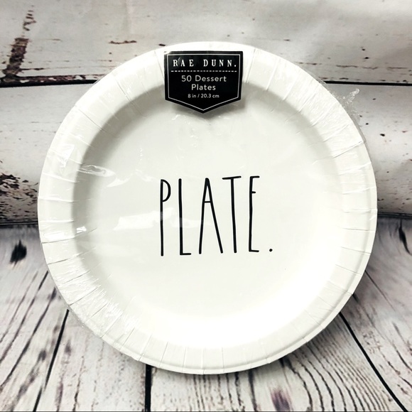 Rae Dunn Other - 50 x Rae Dunn PLATE. Dessert Paper Party Plates